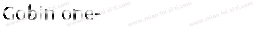 Gobin one字体转换